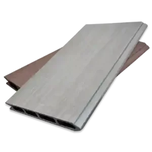 BuildDeck Grey And Redwood Fence Panel Composite Decking